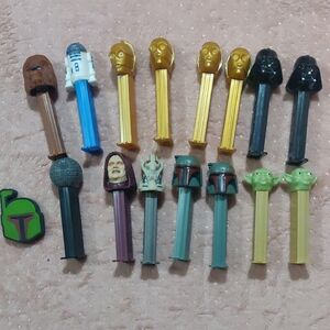 Star Wars Pez Dispensers &1 Eraser